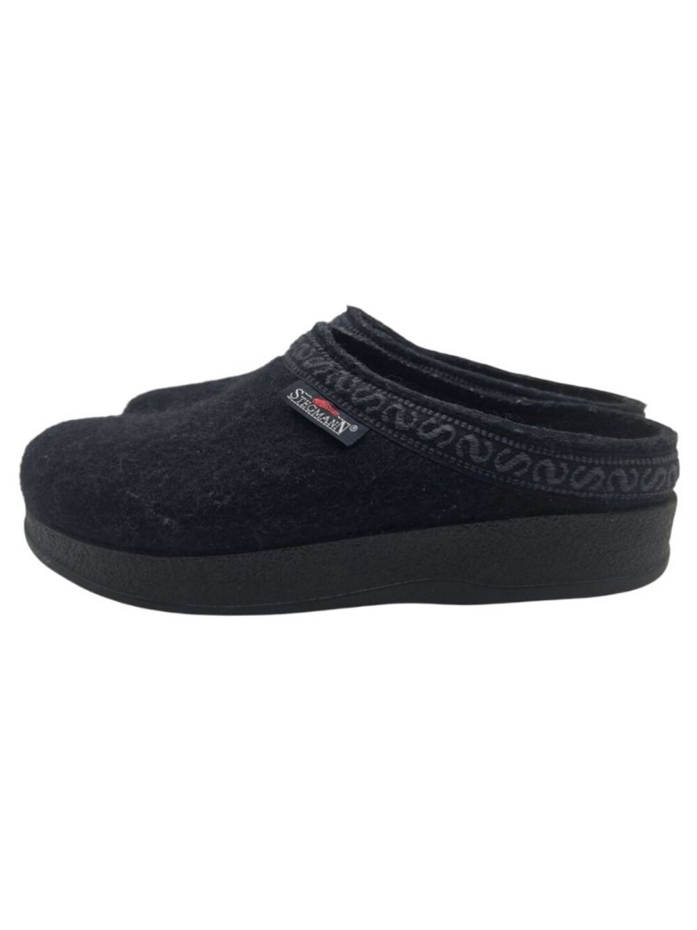 Stegmann Women's Woolflex Merino Wool Clogs Poly Sole Black Size 7.5 Comfort